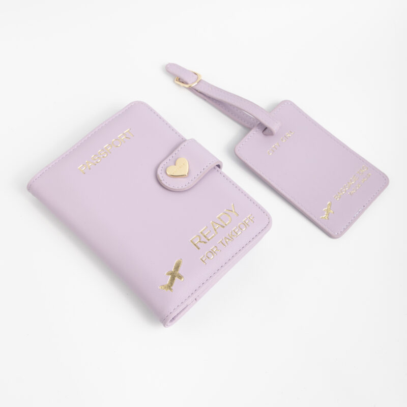 SET VIAJERO PORTA PASAPORTE Y TARJETERO PARA VALIJA - Imagen 5