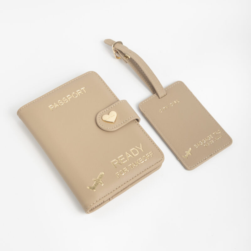 SET VIAJERO PORTA PASAPORTE Y TARJETERO PARA VALIJA - Imagen 6