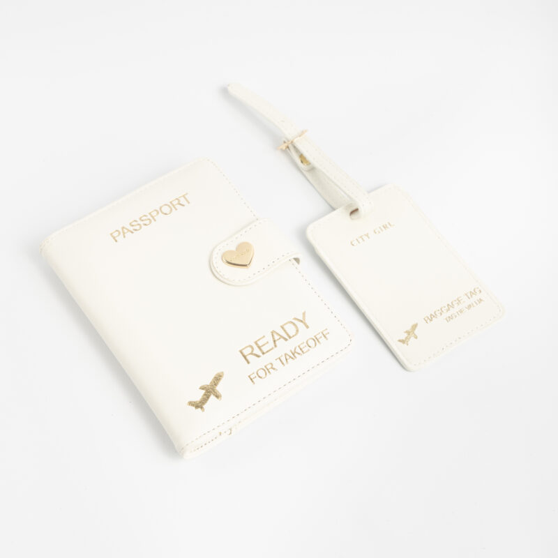 SET VIAJERO PORTA PASAPORTE Y TARJETERO PARA VALIJA - Imagen 7