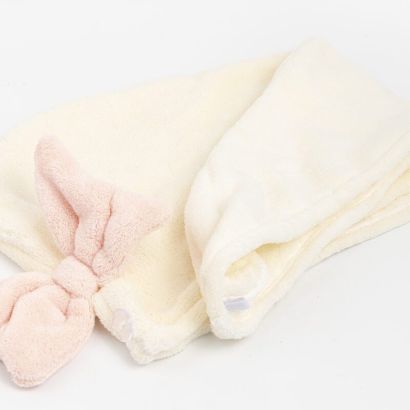 KIT GORRO PARA CABELLO CON VINCHA BLANCA Y ROSA - Imagen 5