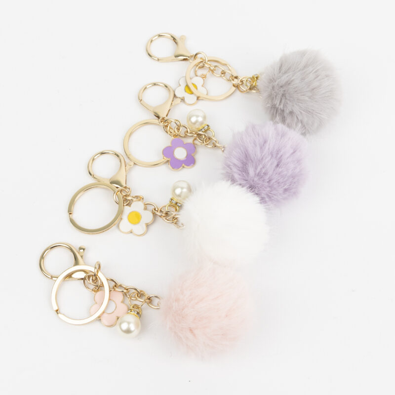 LLAVERO CHARMS POMPON PEQUEÑO