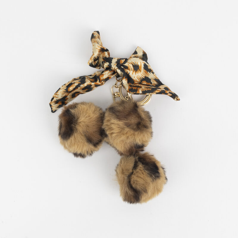 LLAVERO CHARMS POMPON CON LAZO - Imagen 2