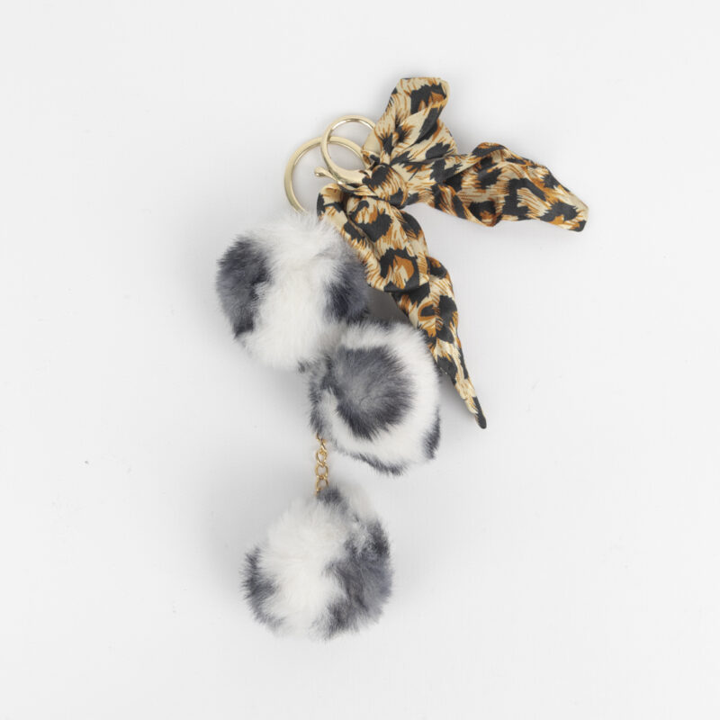 LLAVERO CHARMS POMPON CON LAZO - Imagen 3