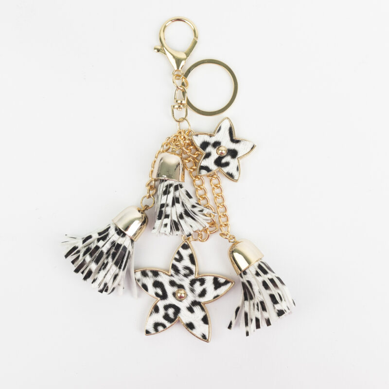 LLAVERO CHARMS ESTRELLA ANIMAL PRINT - Imagen 3