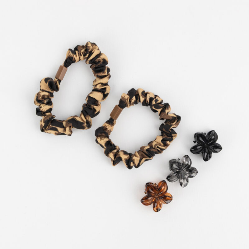 KIT DE COLITA Y HEBILLA ANIMAL PRINT