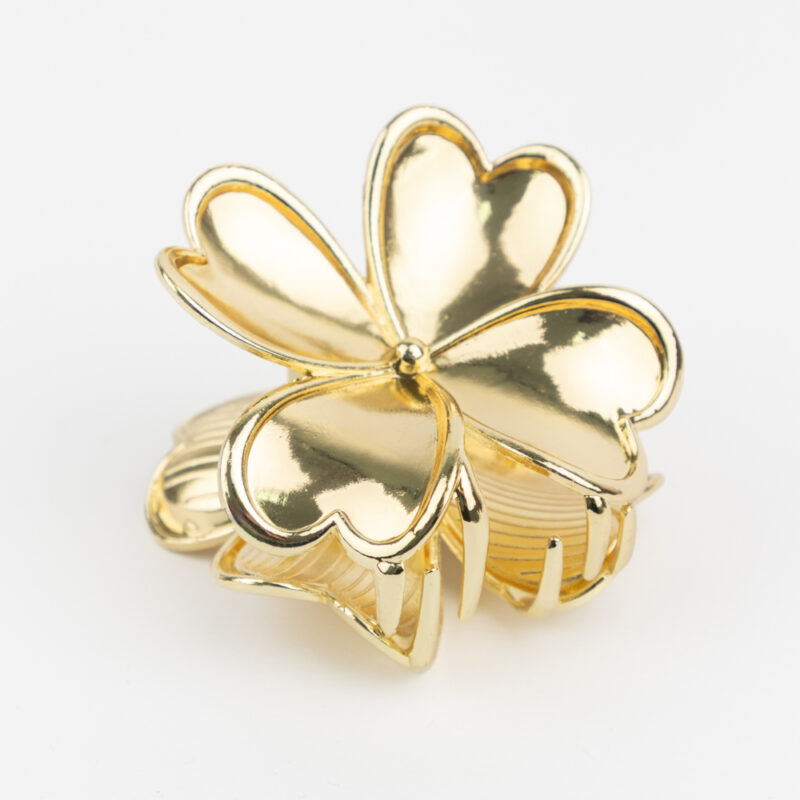 FLOR BROCHE DE PELO DORADO - Imagen 2