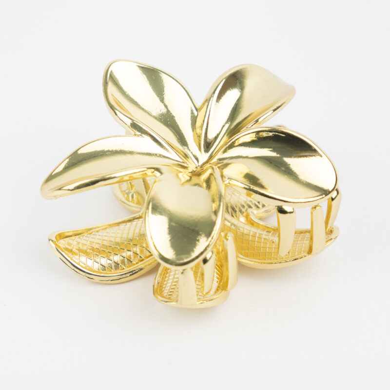FLOR BROCHE DE PELO DORADO - Imagen 2