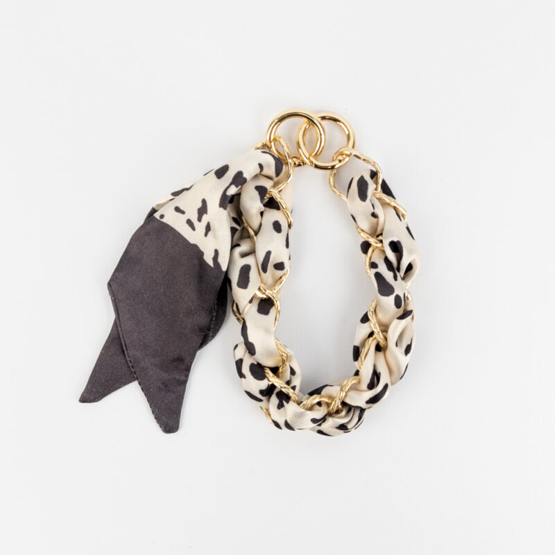 LLAVERO CHARMS LAZO TRENZADO