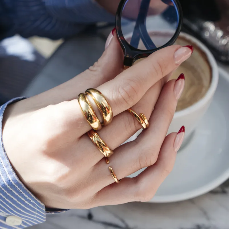 ANILLO BAÑADO EN ORO - Imagen 2