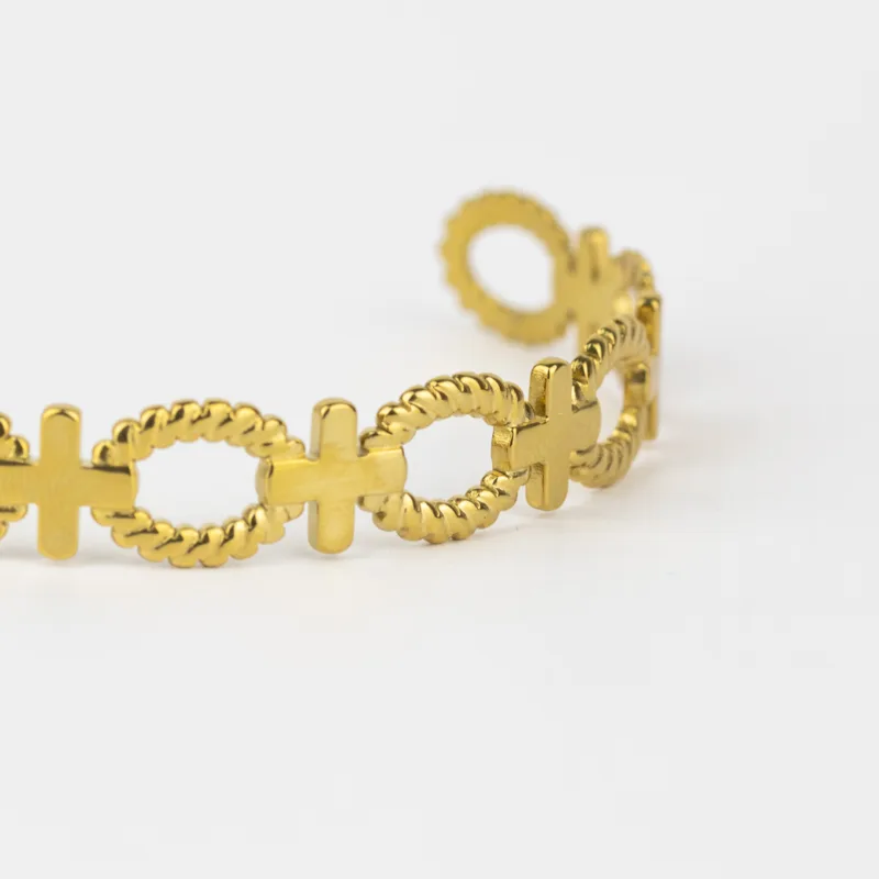 PULSERA BAÑADA EN ORO - Imagen 2