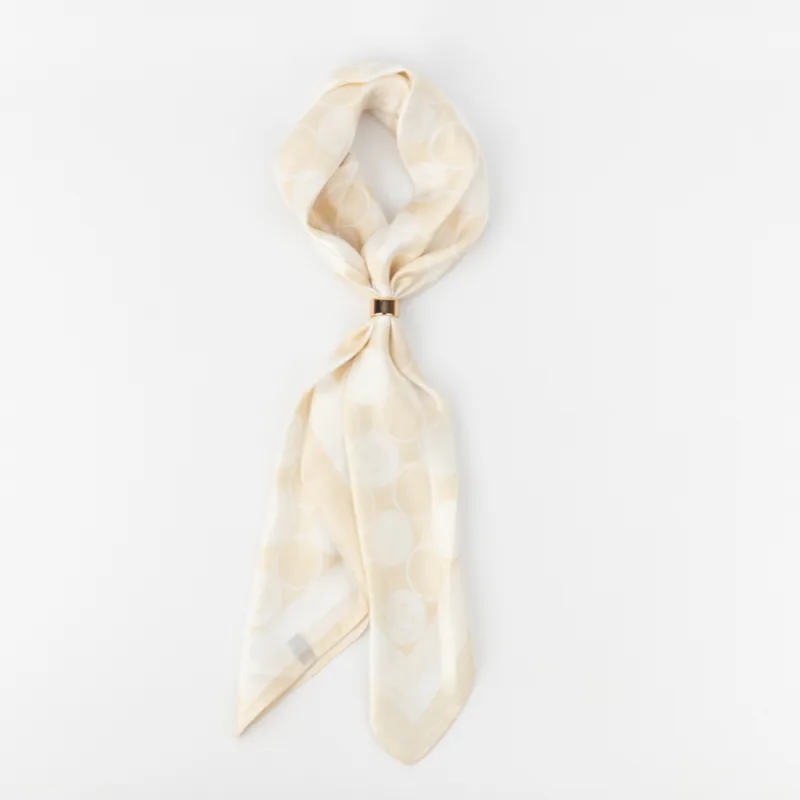 PAÑUELO DE SEDA ESTAMPADO - Imagen 4