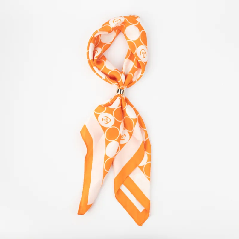 PAÑUELO DE SEDA ESTAMPADO - Imagen 5