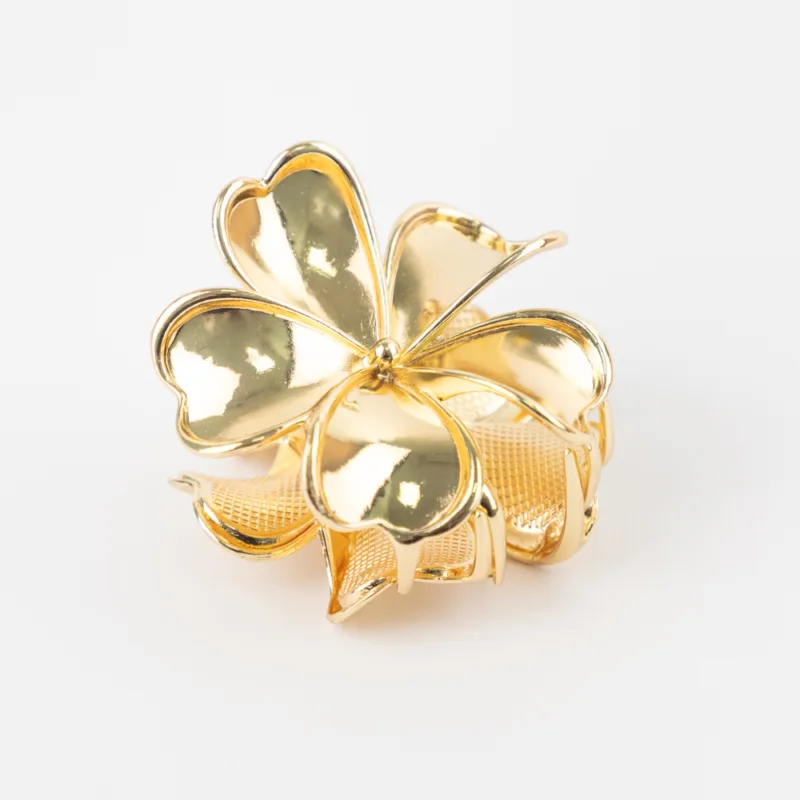 BROCHE DE PELO FLOR DORADO - Imagen 2