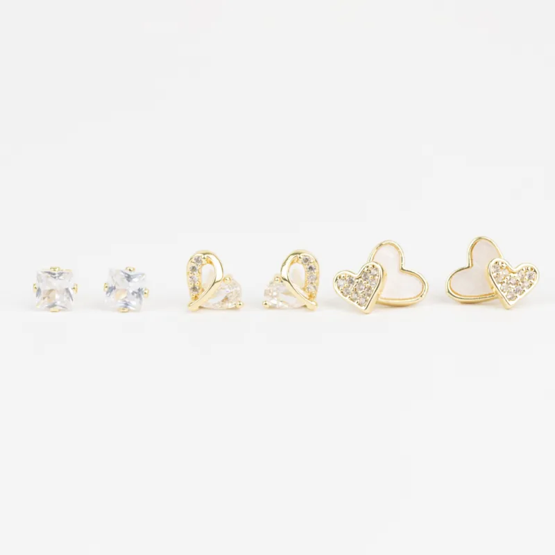 KIT DE 3 AROS BAÑADOS EN ORO