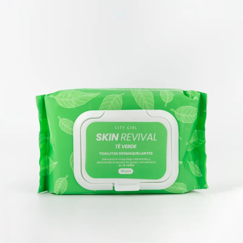 TOALLITAS DESMAQUILLANTES CON TÉ VERDE