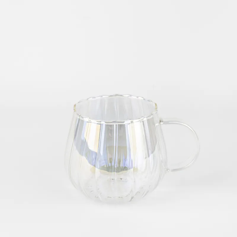 TAZA DE VIDRIO TORNASOL