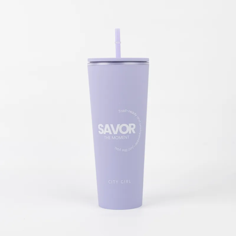 VASO DE PLASTICO CON SORBETE GRANDE