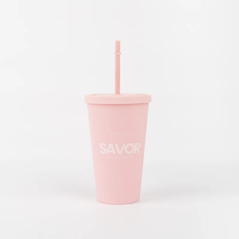 VASO DE PLASTICO CON SORBETE